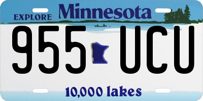 MN license plate 955UCU