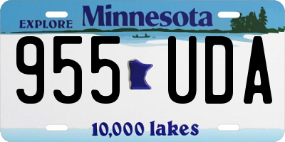 MN license plate 955UDA