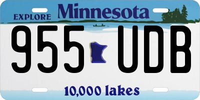 MN license plate 955UDB