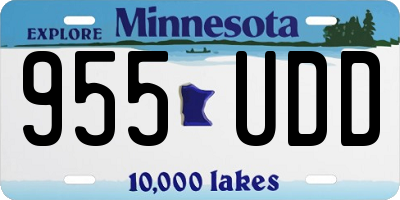 MN license plate 955UDD