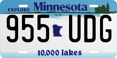 MN license plate 955UDG