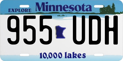 MN license plate 955UDH