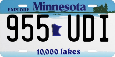 MN license plate 955UDI