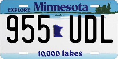 MN license plate 955UDL