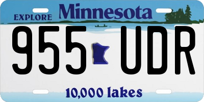 MN license plate 955UDR