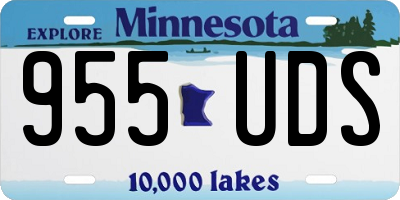 MN license plate 955UDS