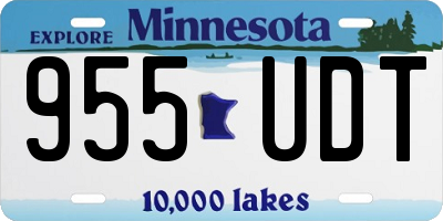 MN license plate 955UDT