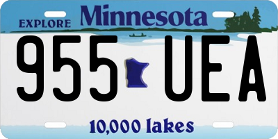 MN license plate 955UEA