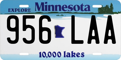 MN license plate 956LAA