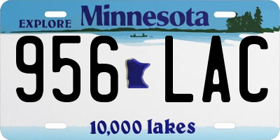 MN license plate 956LAC