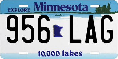MN license plate 956LAG