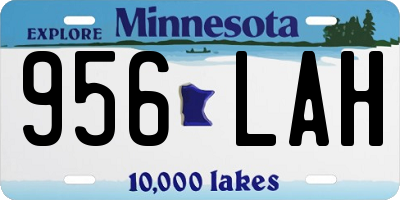 MN license plate 956LAH