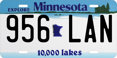 MN license plate 956LAN