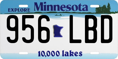 MN license plate 956LBD