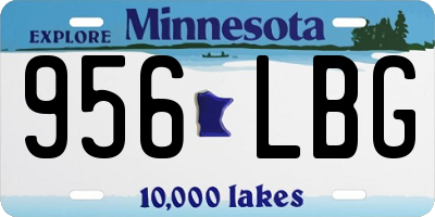 MN license plate 956LBG