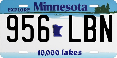 MN license plate 956LBN