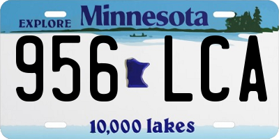 MN license plate 956LCA