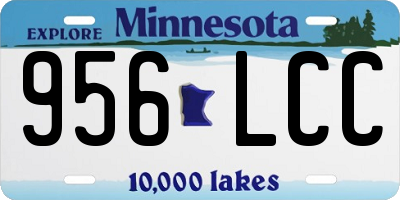 MN license plate 956LCC