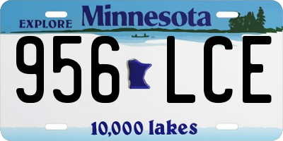 MN license plate 956LCE