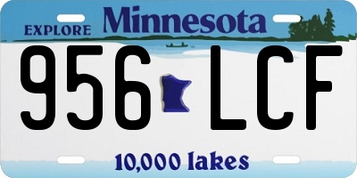 MN license plate 956LCF
