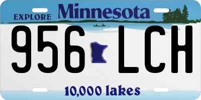 MN license plate 956LCH