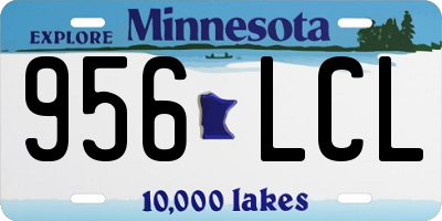 MN license plate 956LCL