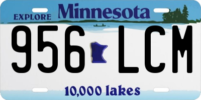 MN license plate 956LCM