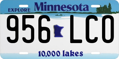MN license plate 956LCO