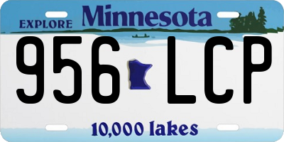MN license plate 956LCP