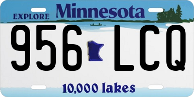 MN license plate 956LCQ