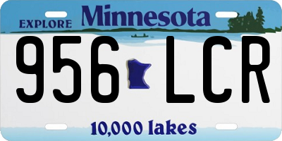 MN license plate 956LCR