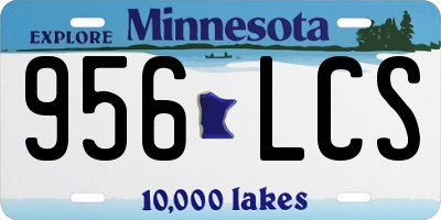MN license plate 956LCS