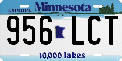 MN license plate 956LCT