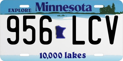 MN license plate 956LCV