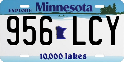MN license plate 956LCY