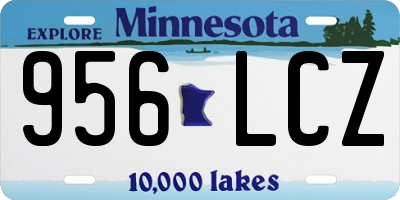 MN license plate 956LCZ