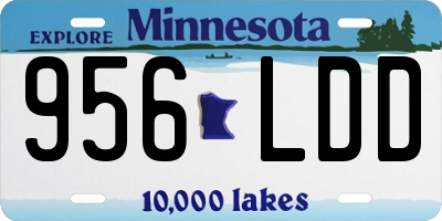 MN license plate 956LDD