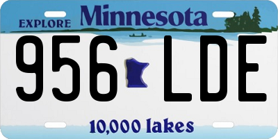 MN license plate 956LDE