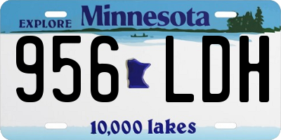 MN license plate 956LDH