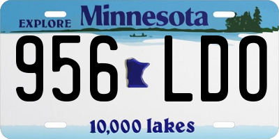 MN license plate 956LDO