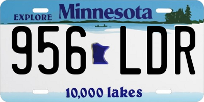 MN license plate 956LDR