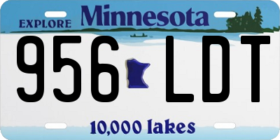 MN license plate 956LDT