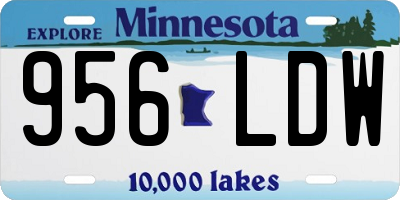 MN license plate 956LDW