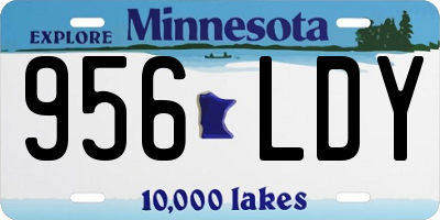 MN license plate 956LDY