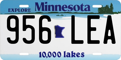 MN license plate 956LEA