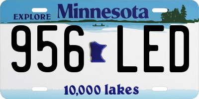 MN license plate 956LED