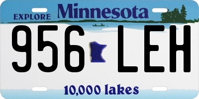 MN license plate 956LEH
