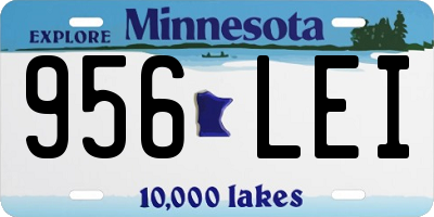 MN license plate 956LEI
