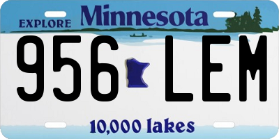 MN license plate 956LEM