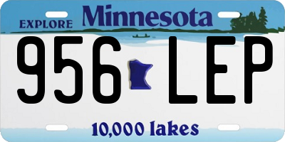 MN license plate 956LEP
